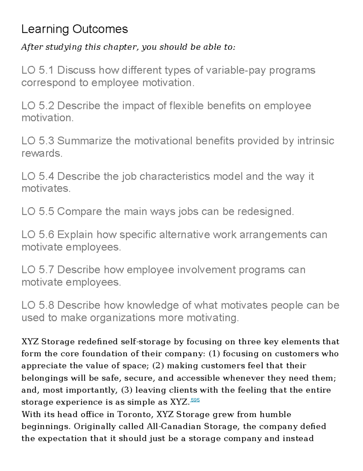 Chapter 5 - Motivation in Action: Employee Motivation Strategies - Studocu