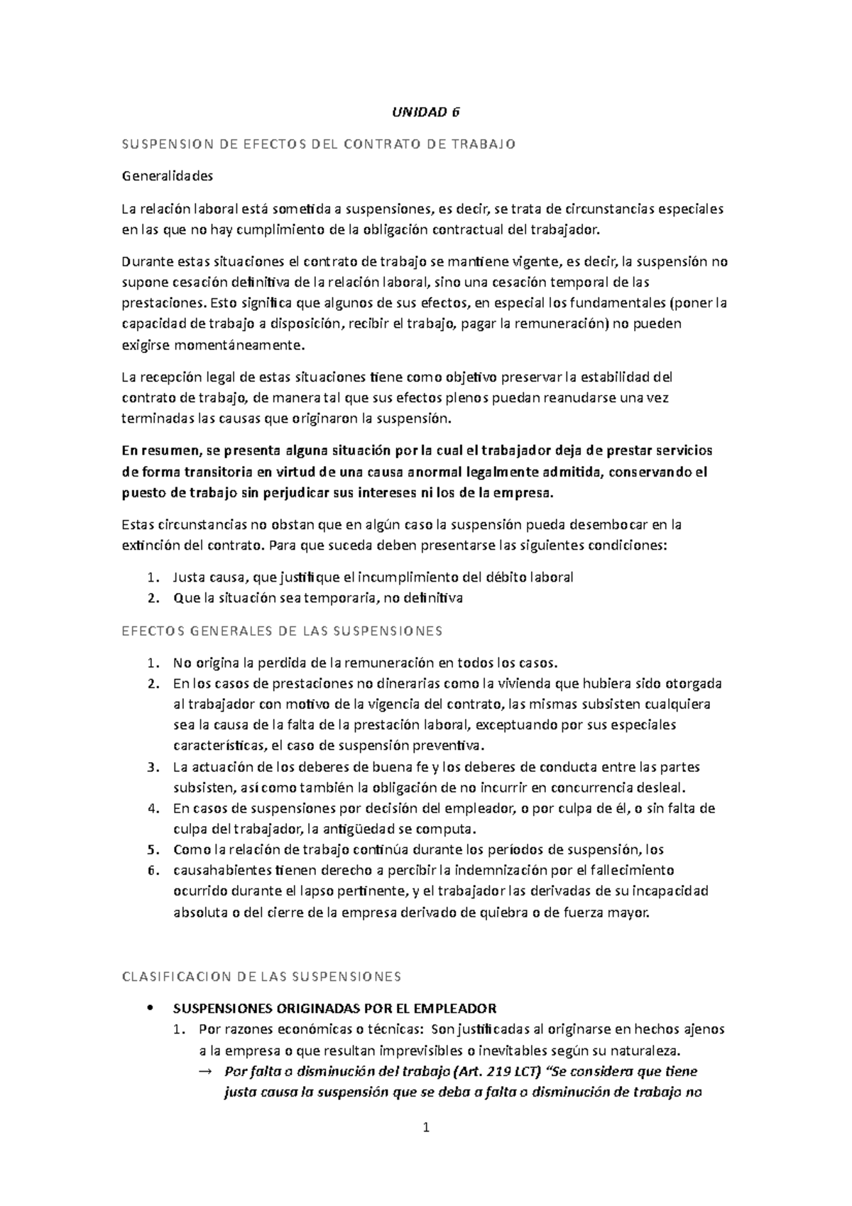 Segundo Parcial - Resumen Unidad 6-10 Derecho Laboral y Apuntes de ...