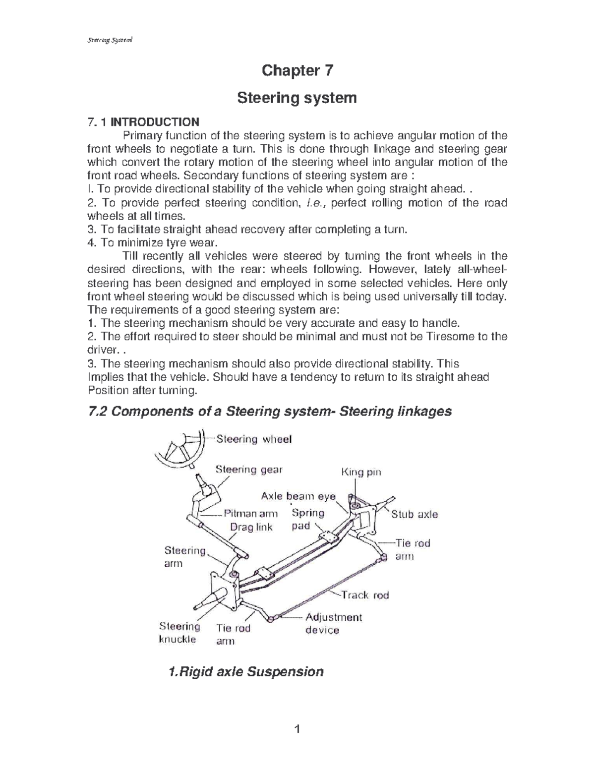 Chapter 7 - Steering System: Key Concepts and Mechanisms Explained ...