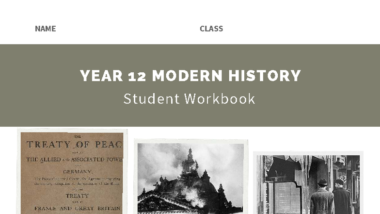 HSC Modern History Year 12: Survey of Peace Treaties & Dictatorships ...