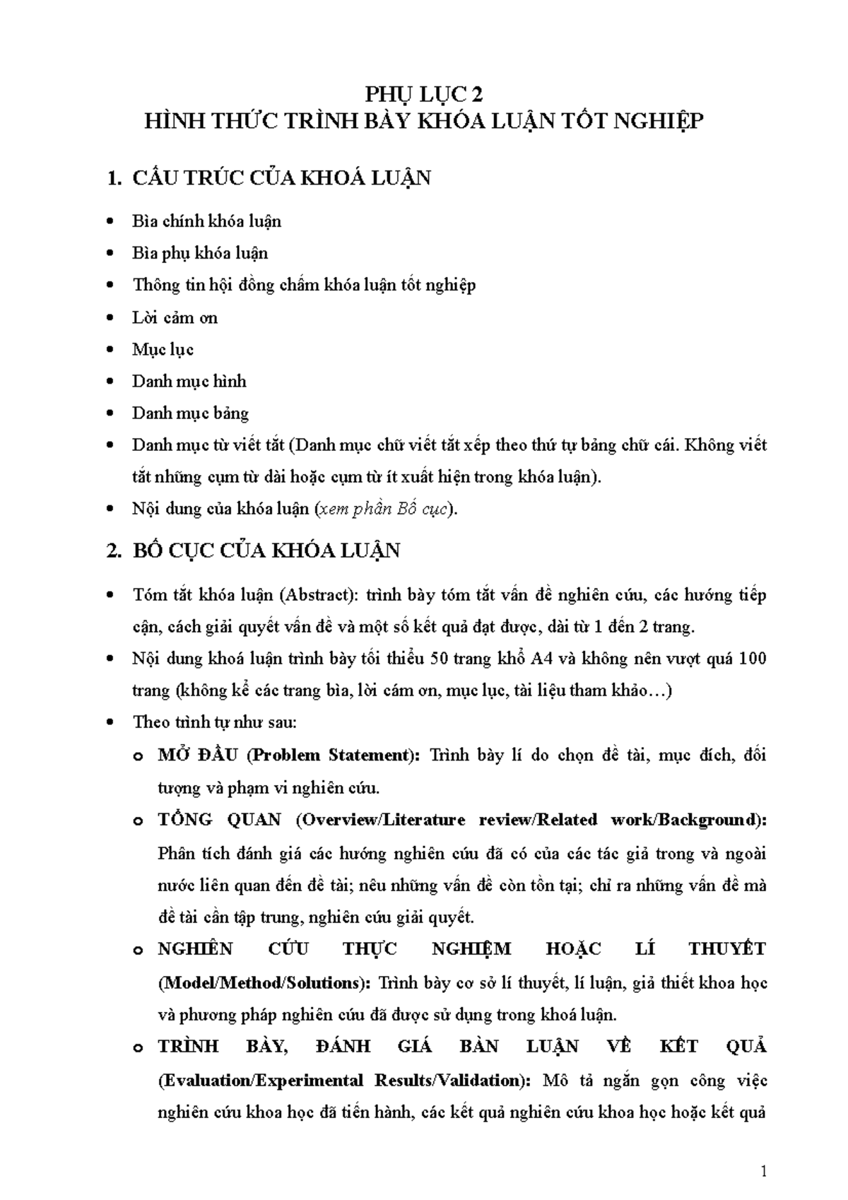 Uit phu luc 2 hinh thuc trinh bay kltn-new - PHỤ LỤC 2 HÌNH THỨC TRÌNH ...