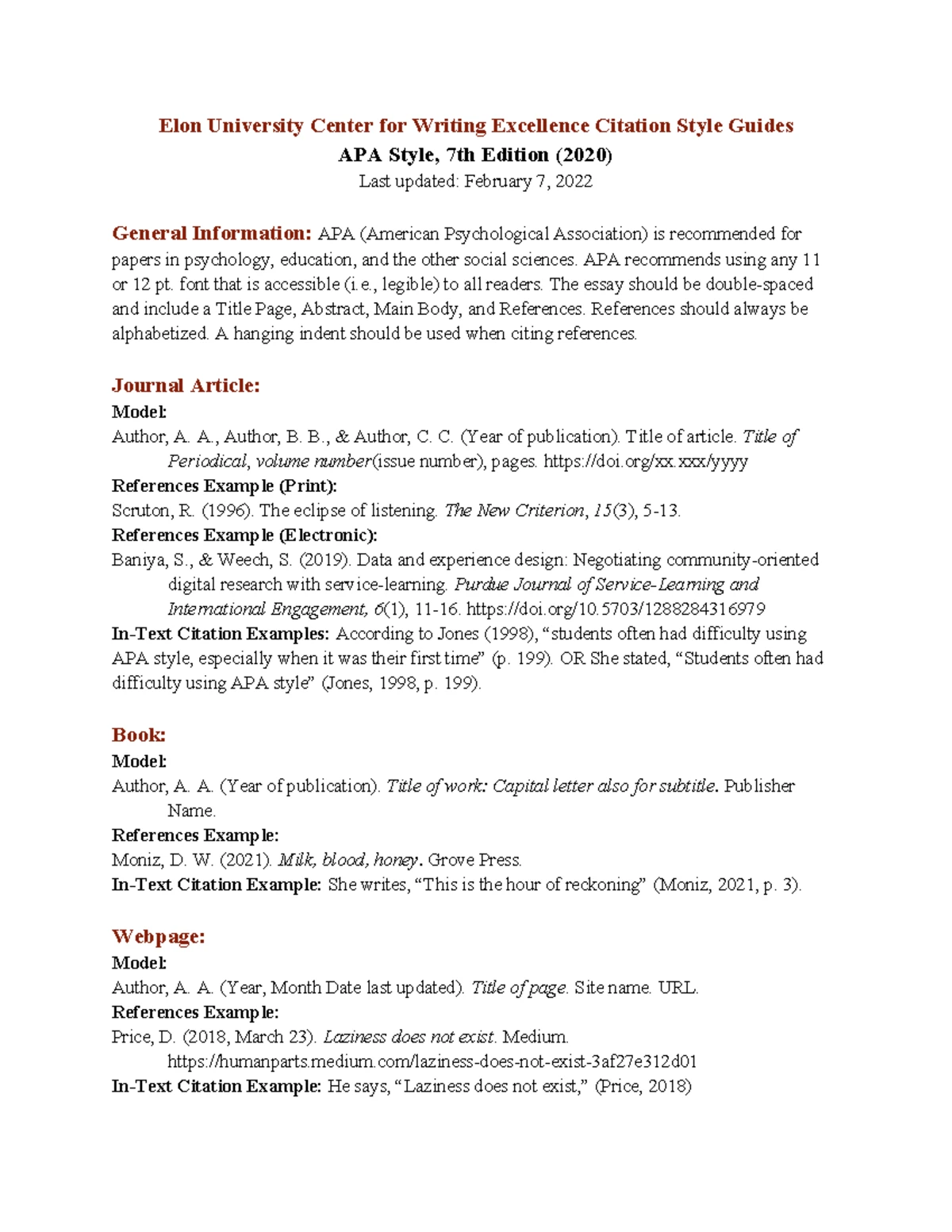 APA Style Citation & Formatting Guide for Academic Papers - Studocu