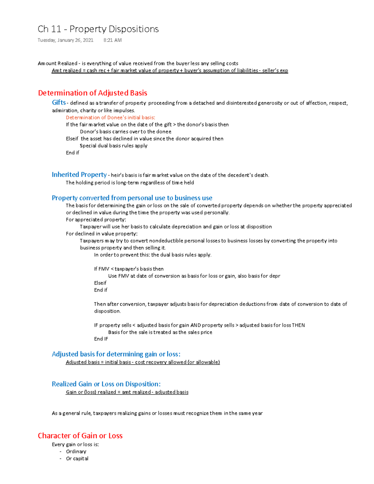 Ch 11 Notes - McGraw-Hill's Taxation of Individuals and Business ...
