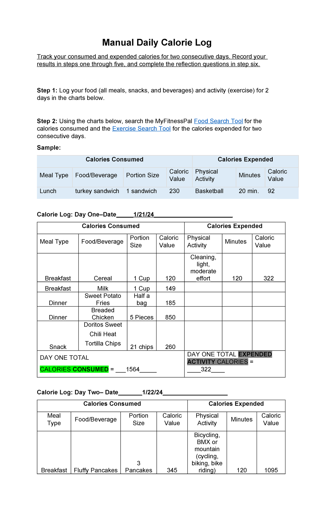 4-05-daily-calorie-log-personal-menu-activity-tracker-studocu