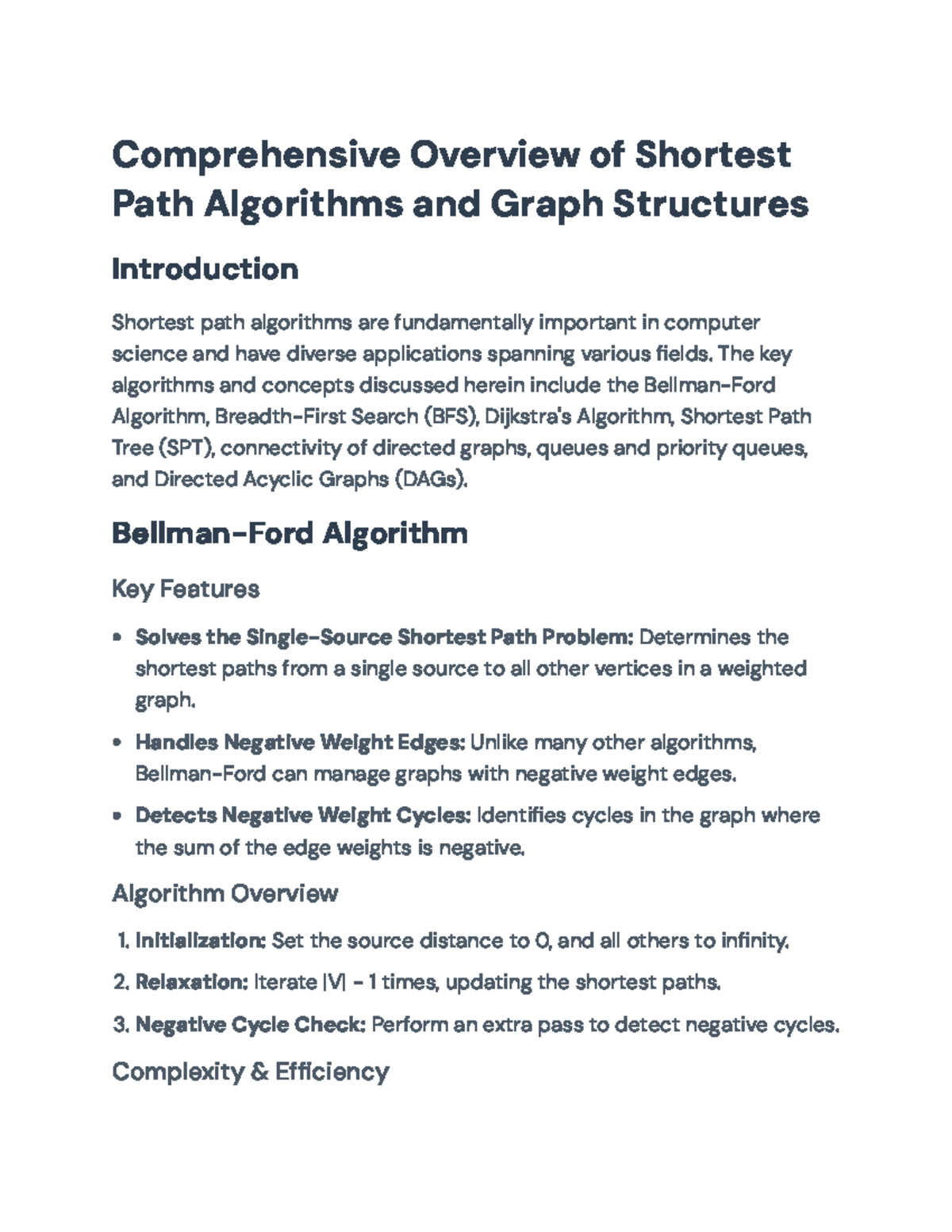 Algorithms For Shortest Path Bellman Ford Bfs And Dijkstra S Method