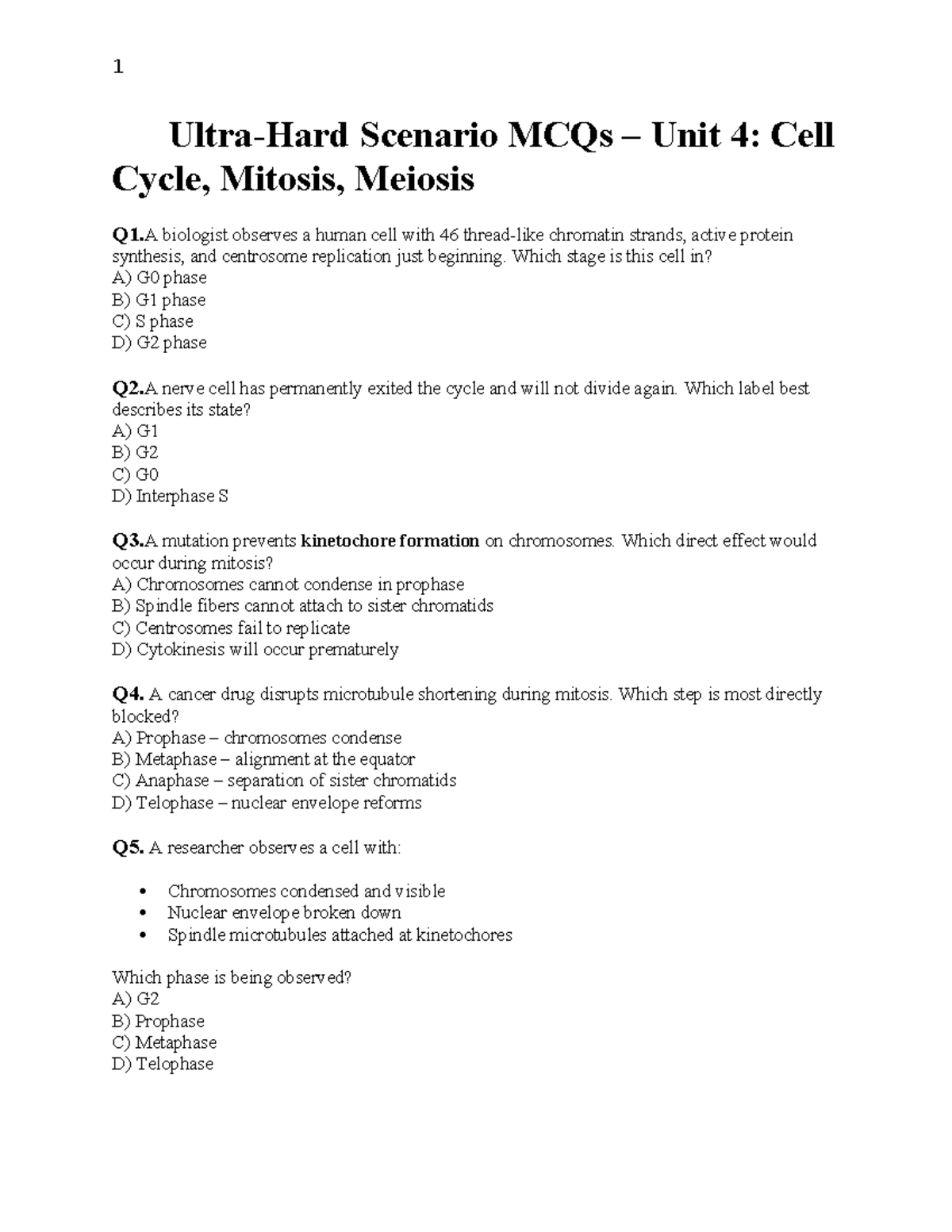 Anatomy 101: Practice Questions for Chapter 4 Exam Prep - Studocu