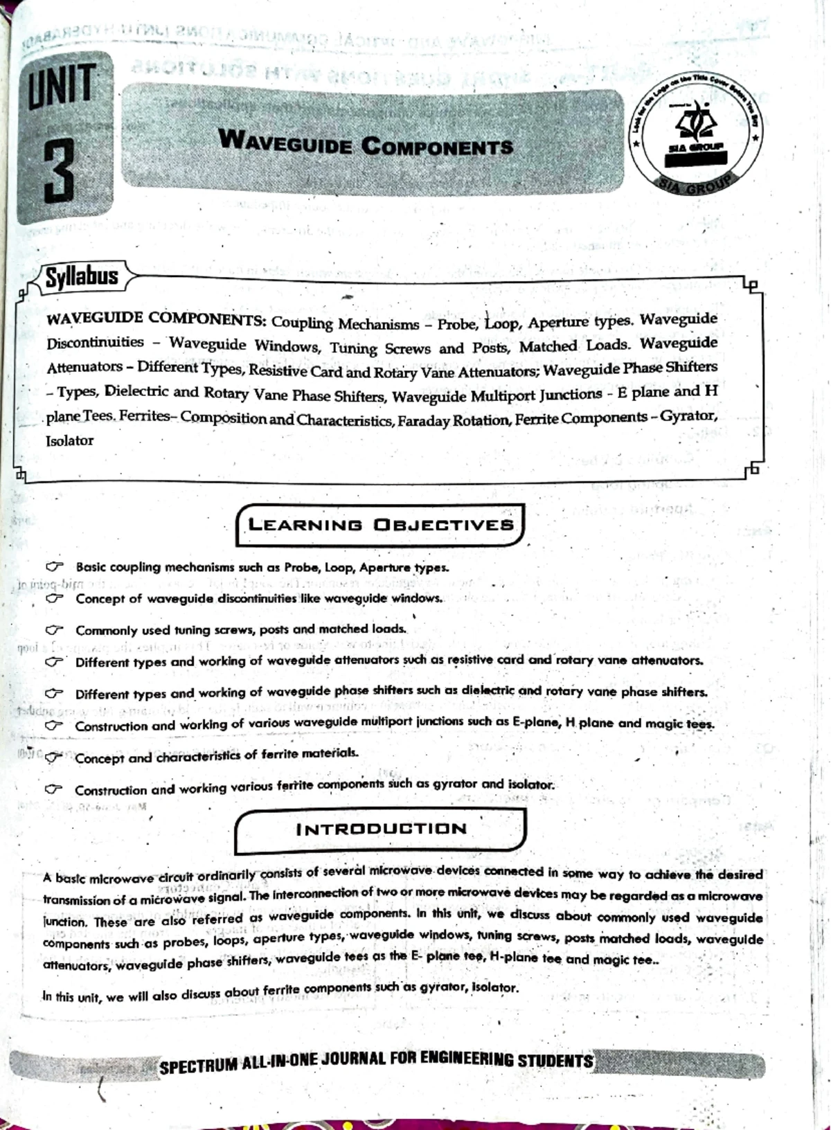 MWOC-1 - Pdf - UNIT Title MICROWAVE TUBES AND 1 SIA GROUP HELIX TWTs ...