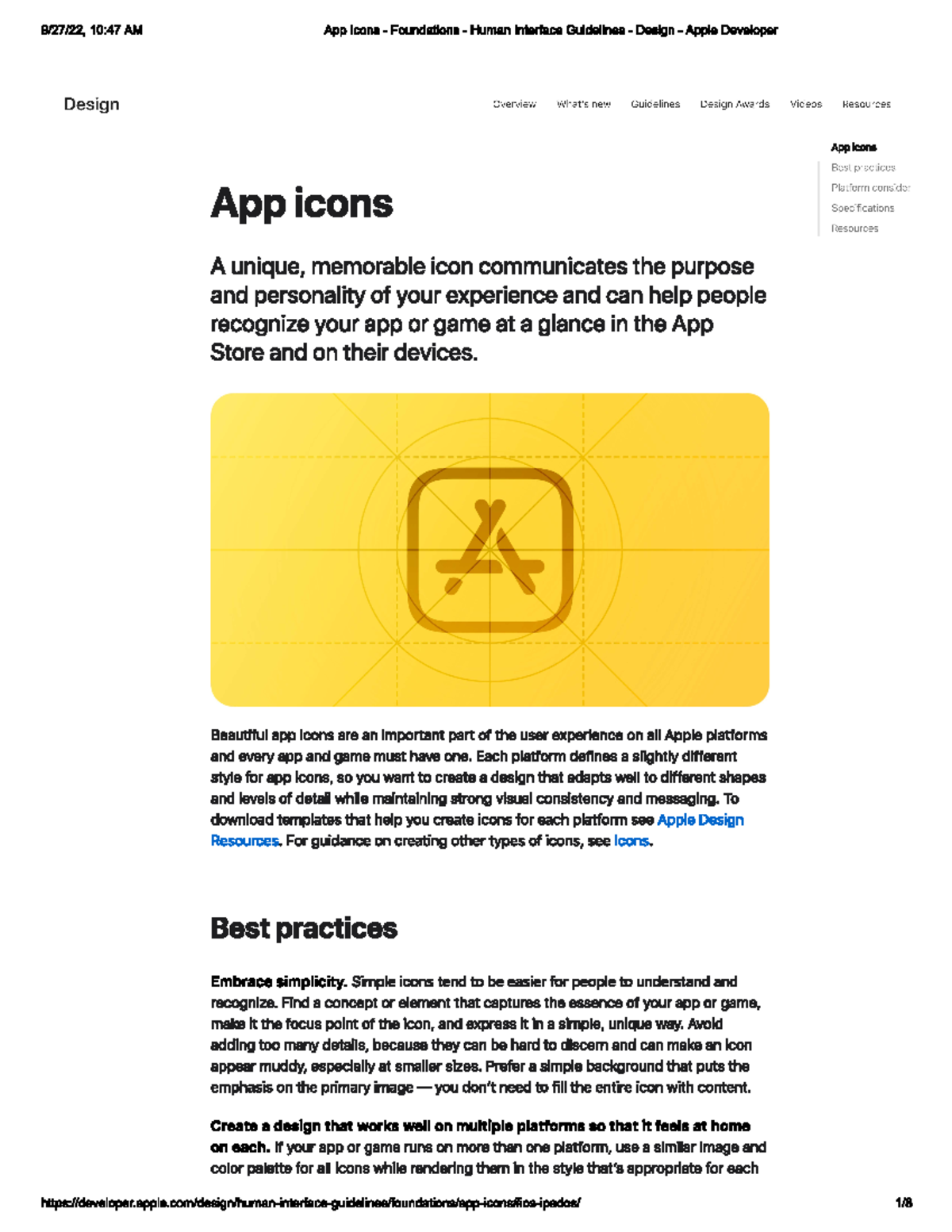 Apple Developer Design Guide: Best Practices for UI/UX - Studocu