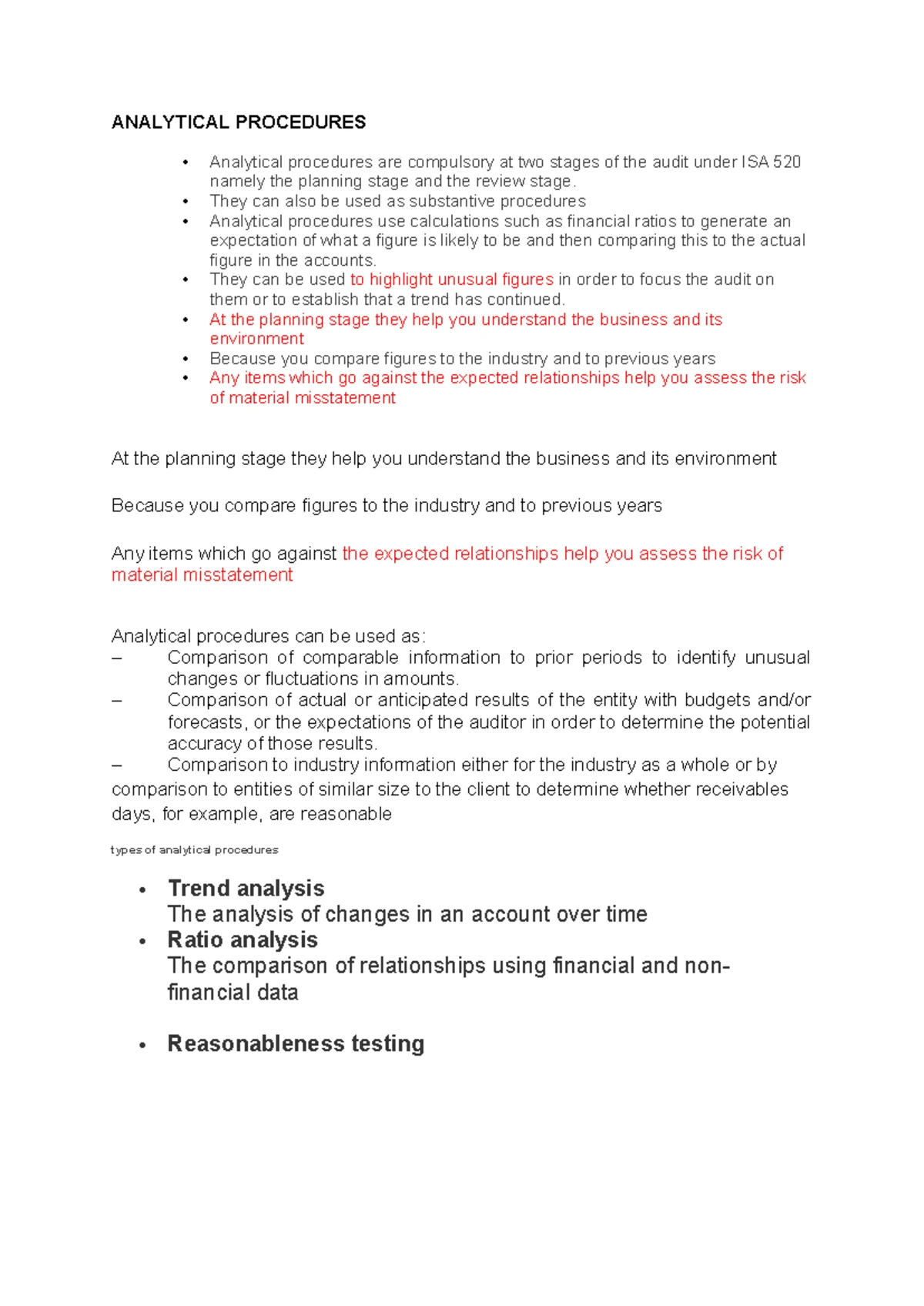 Key Audit Terms Overview for Course 1700893650 - Studocu
