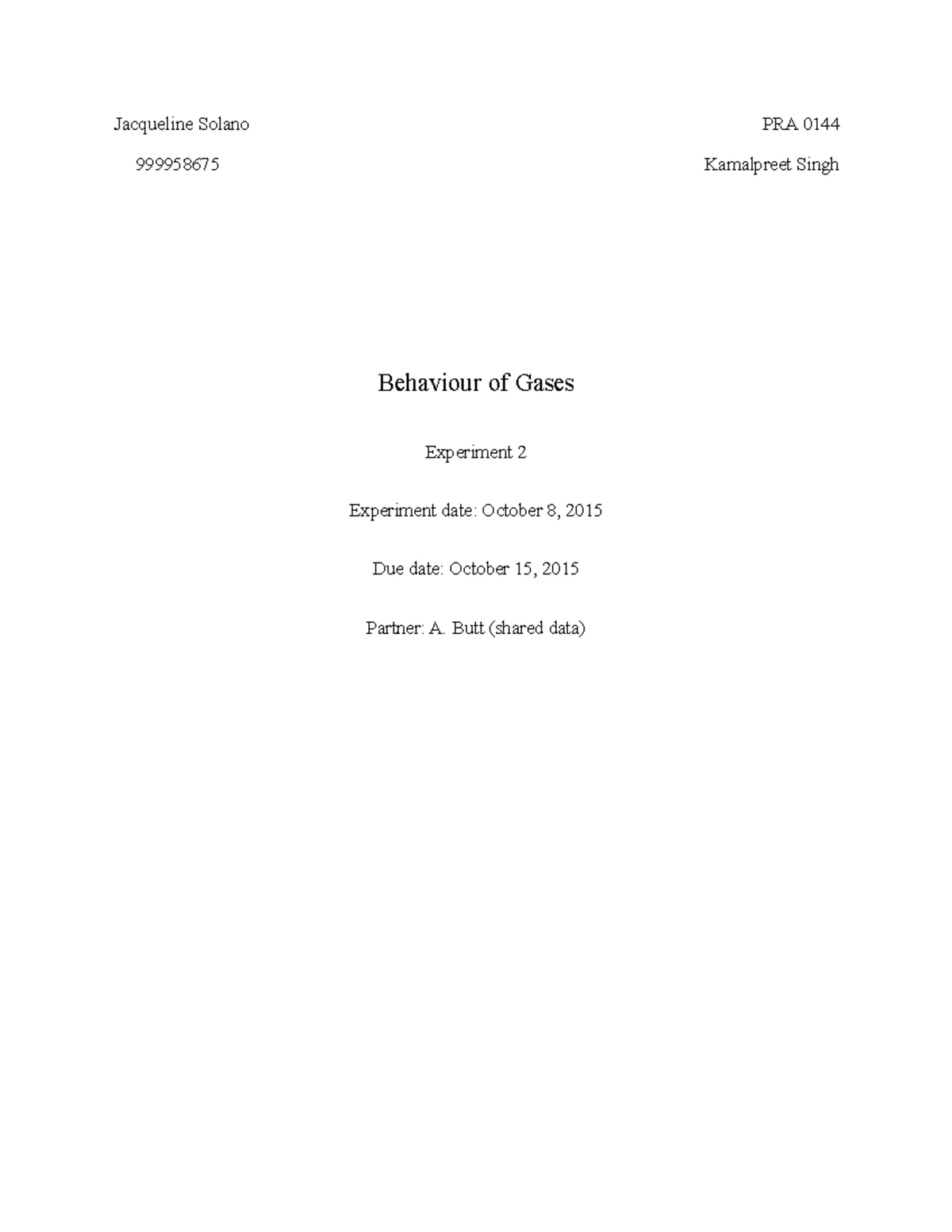 Lab 1 - Separation of Metal Ions via Paper Chromatography (PRA 0144) -  Studocu