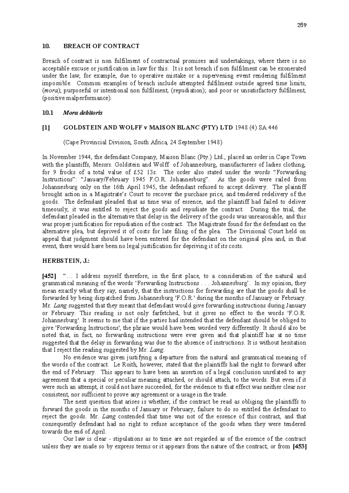 Breach of Contract Cases: Key Principles and Landmark Judgments - Studocu