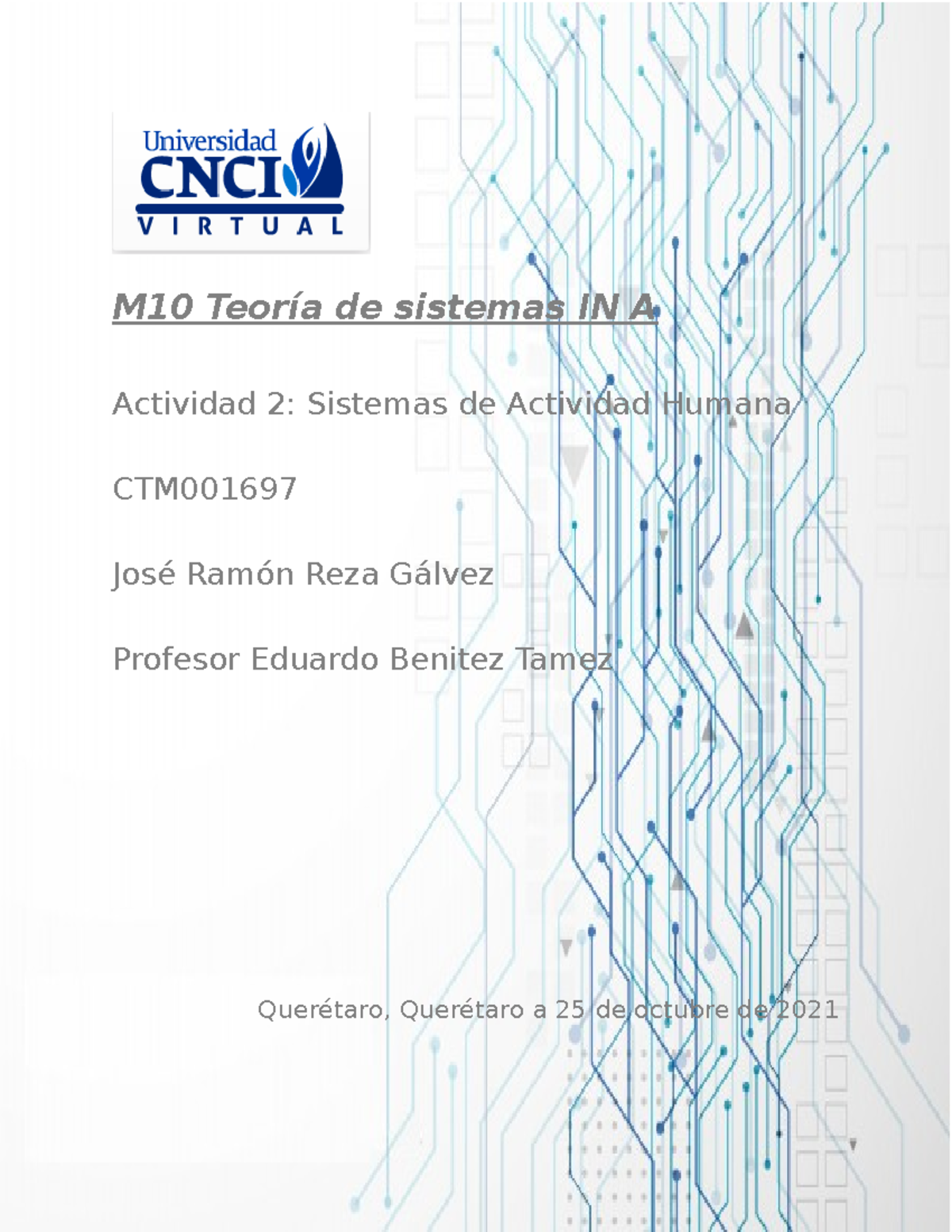 M10 Teoría De Sistemas Actividad 2 Sobre Sistemas De Actividad Humana