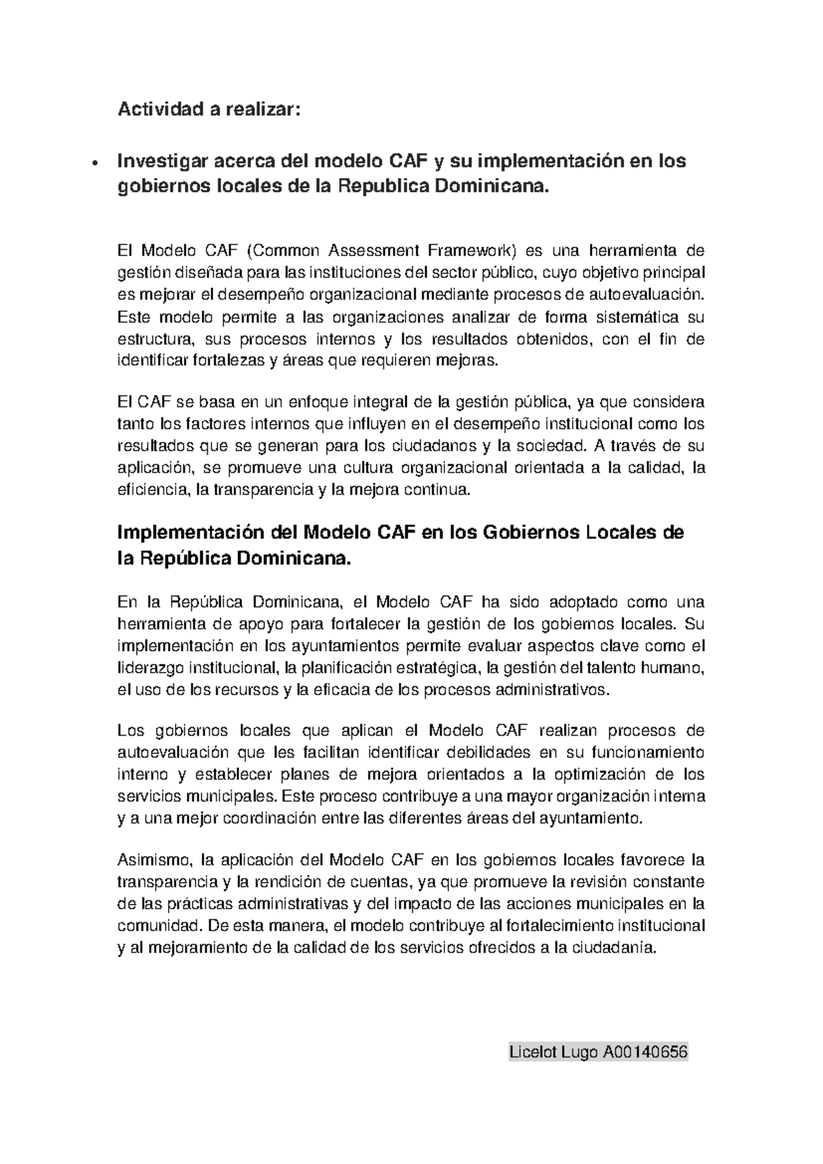 Investigación sobre el Modelo CAF en Gobiernos Locales - A00140656 ...