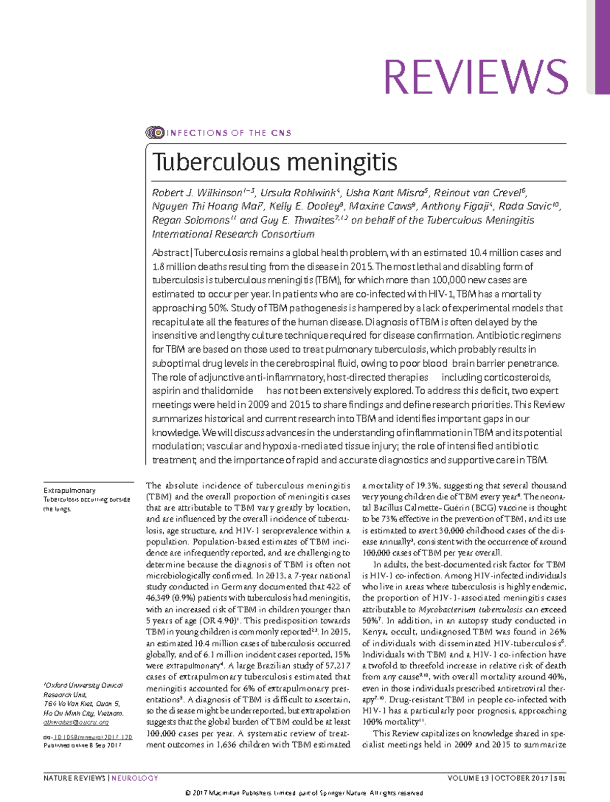 TB- Primer: Understanding Tuberculous Meningitis and Its Challenges ...