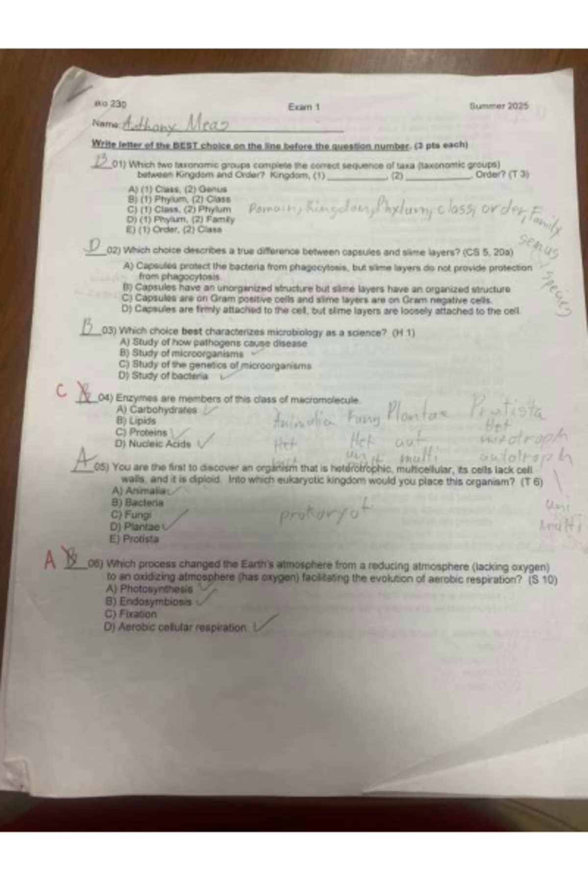 Final Exam Study Guide for Bio 230 - Summer 2025 - Studocu