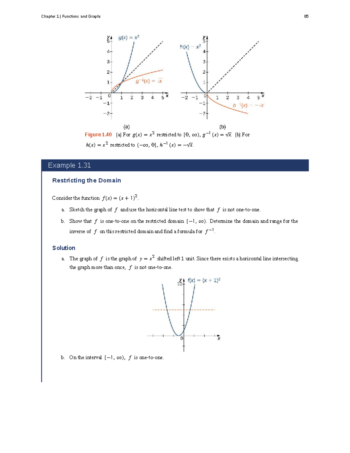 Calculus Volume 1 - Chapter 1: Functions and Graphs Analysis - Studocu