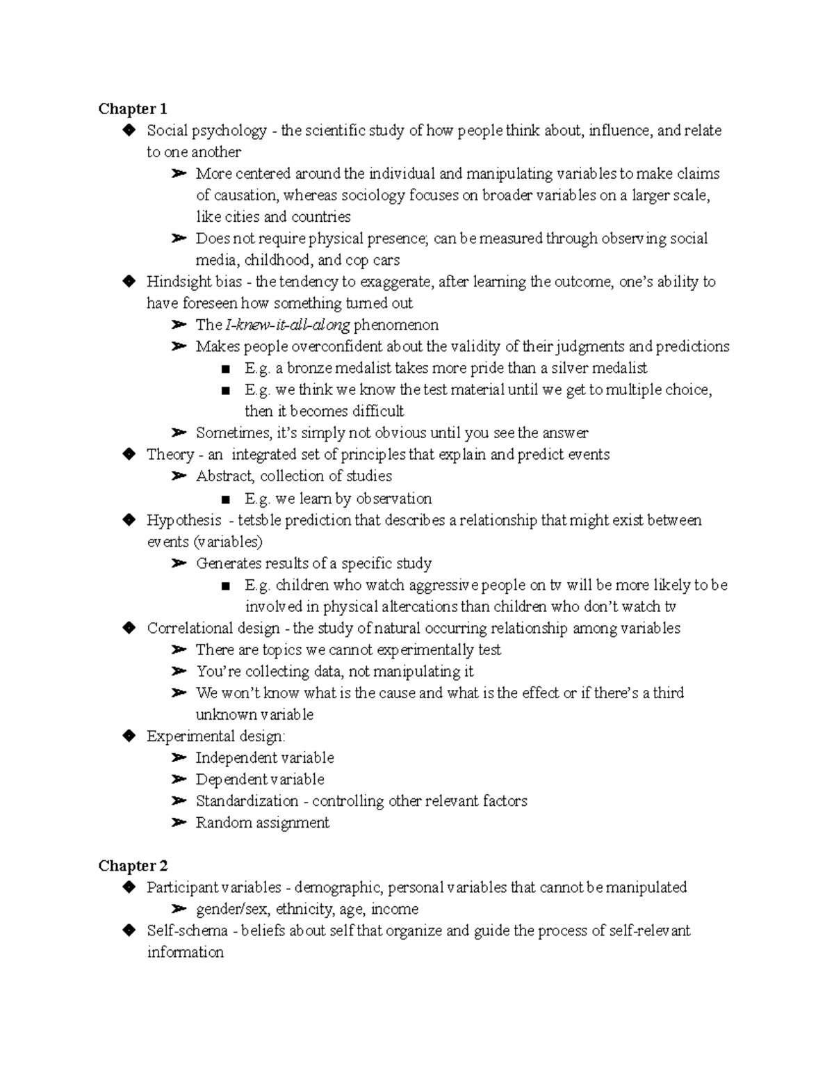 Social Psychology Study Guide - Key Concepts & Theories (PSY 101) - Studocu