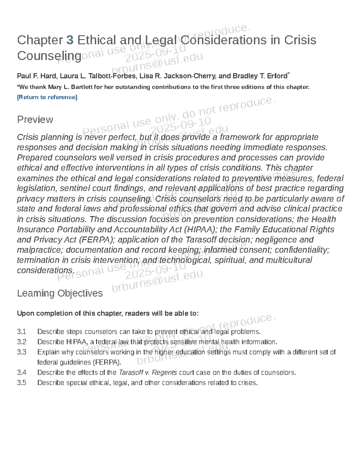 Ethical Decision-Making and Legal Considerations in Crisis Counseling ...