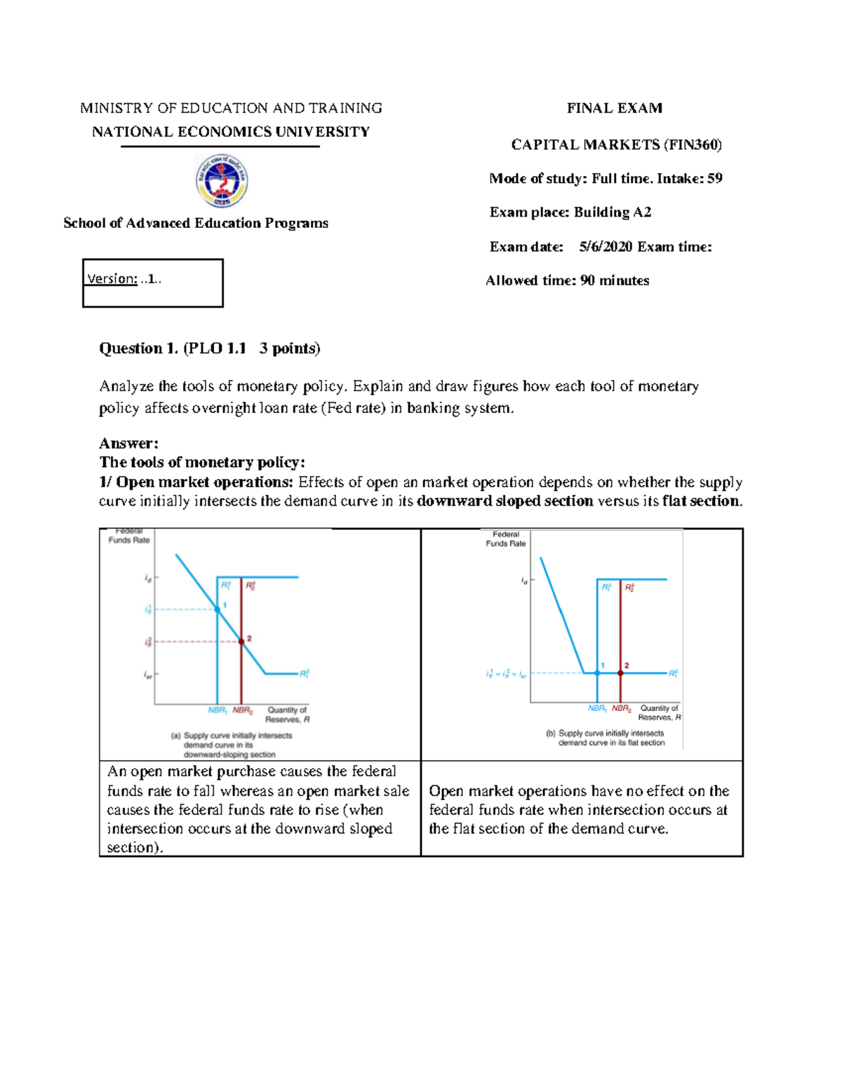 Final Exam Overview for Capital Markets (FIN360) by Thầy Tuấn - Studocu