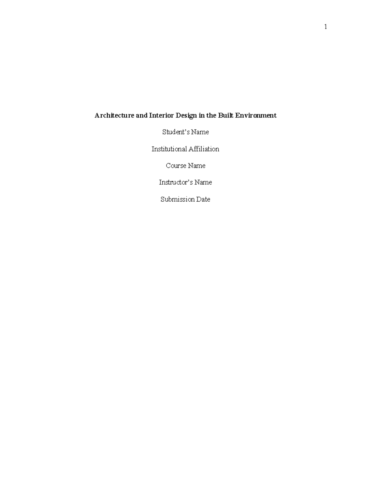 Assessment of Architecture & Interior Design Impact on Marginalized ...