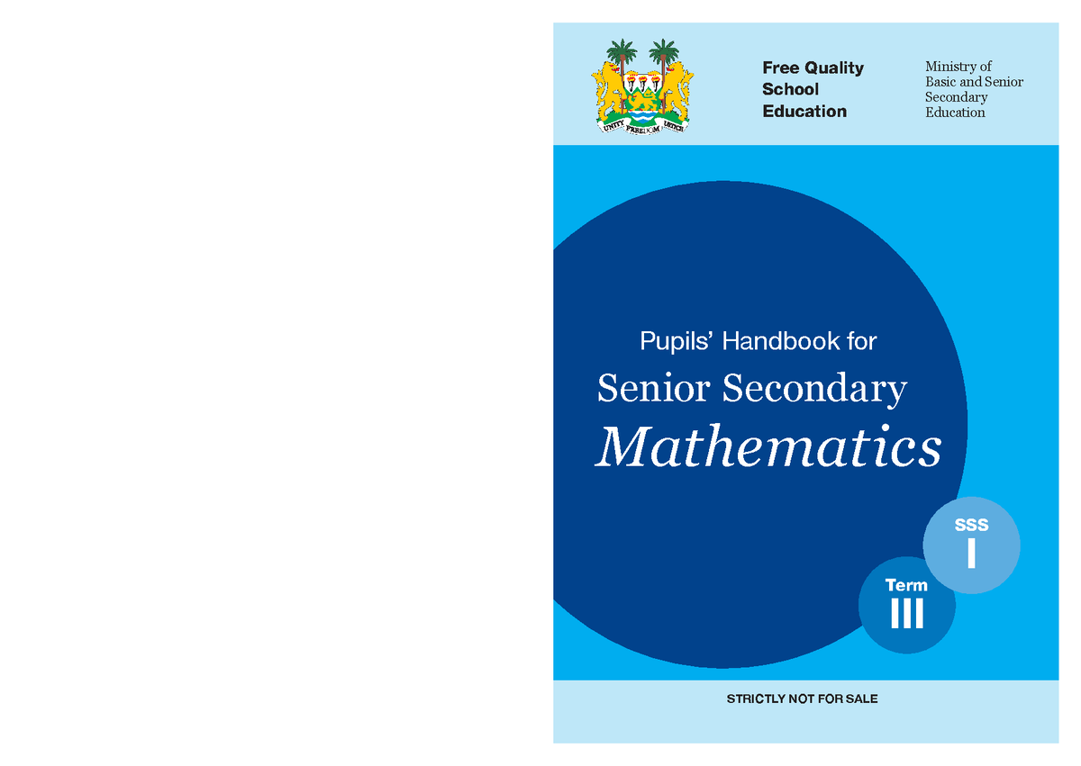 Pupil Handbook for SSS 1 Mathematics Term 3: Lesson Plans & Activities ...
