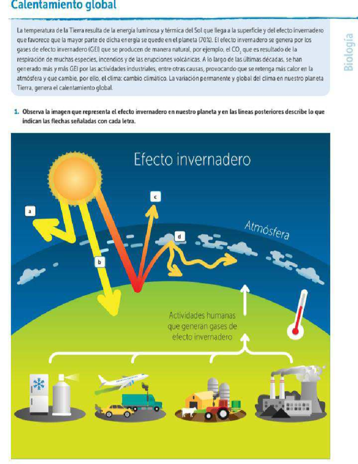 Tarea primaria: Calentamiento Global y Efecto Invernadero - Studocu