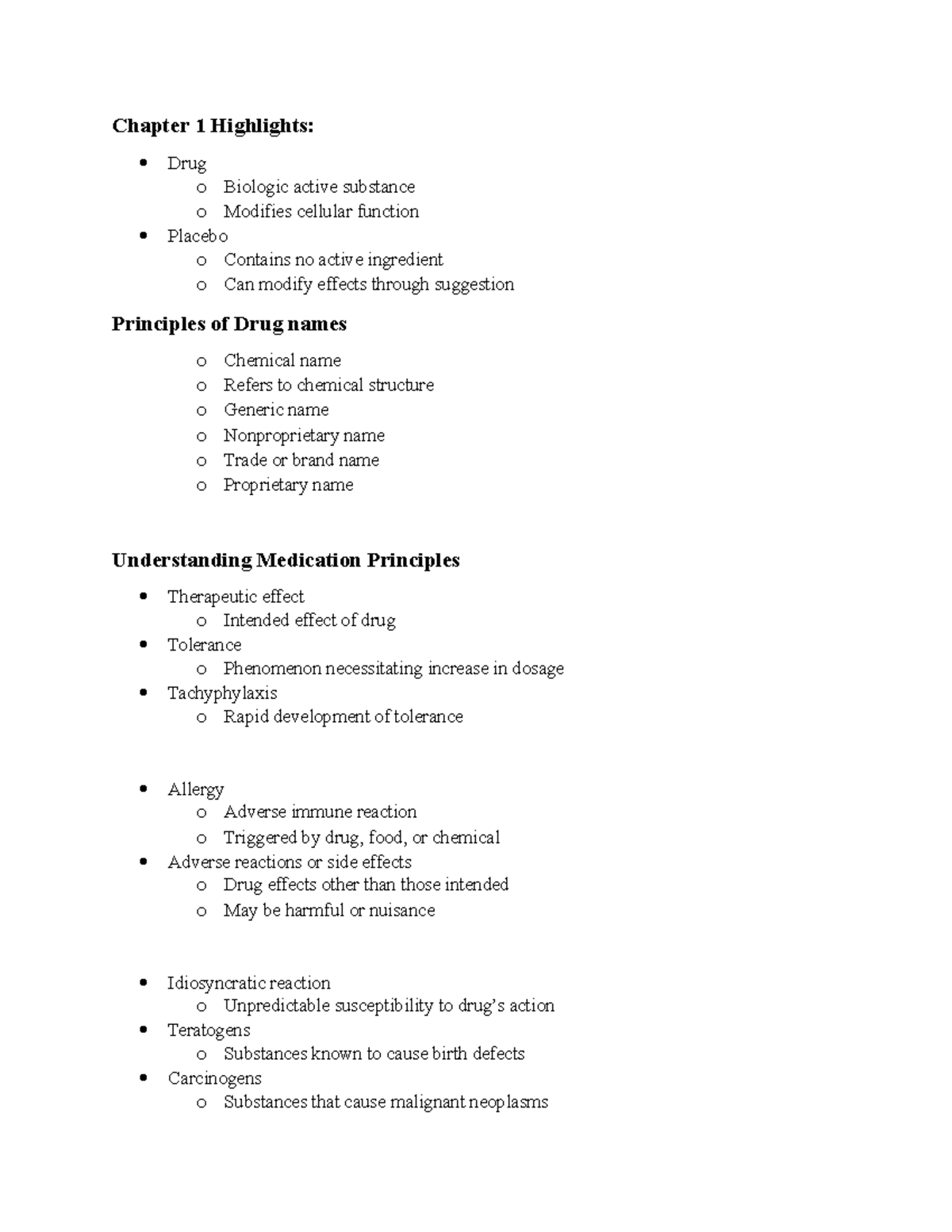 Document 62 - Main practice points for chapter 1 - Chapter 1 Highlights ...