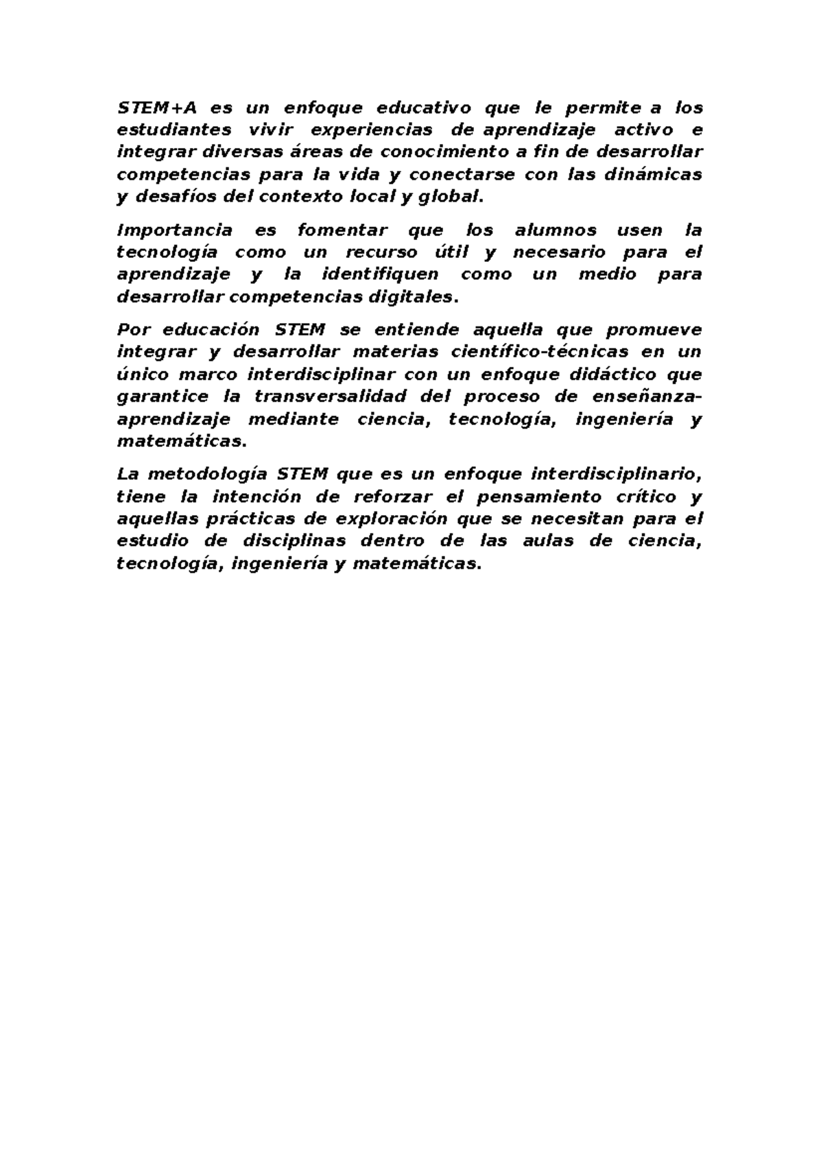 GA1-240201064-AA1-EV01 - Importancia de la Educación STEM y su ...