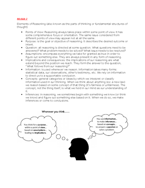C168 Critical Thinking and Logic - It embodies a set of reasoning ...