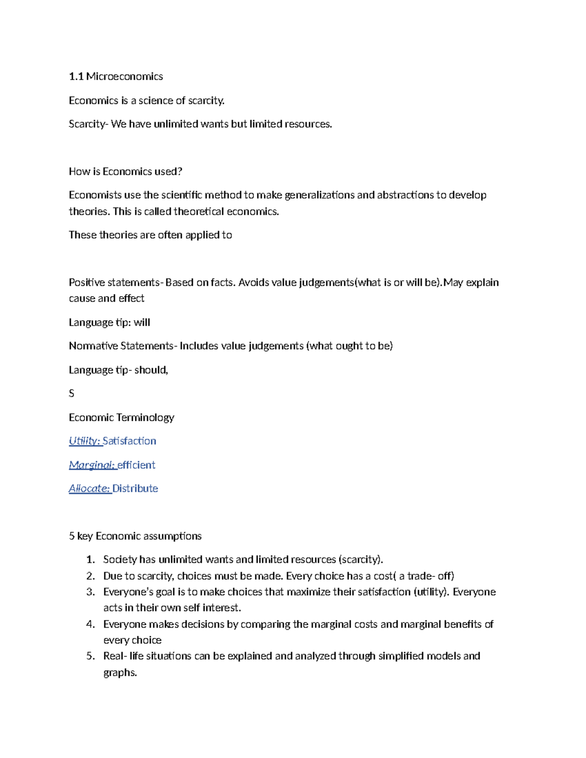 AP Economics Notes: Key Concepts and Theories in Microeconomics - Studocu
