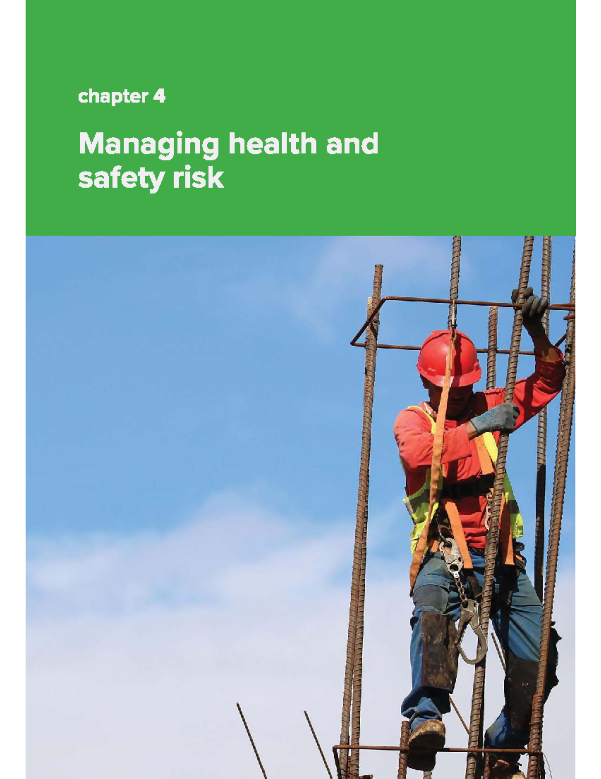 Chapter 4: Managing Health and Safety Risks in Construction (CDM 2015 ...