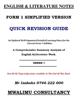 High School Computer Form 2 Notes - kcsepdf.co COMPUTER STUDIES NOTES ...
