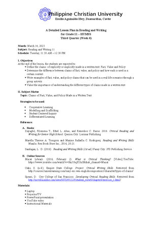 DLL Matatag English 7 Q2 W1 - MATATAG K to 10 Curriculum Weekly Lesson ...