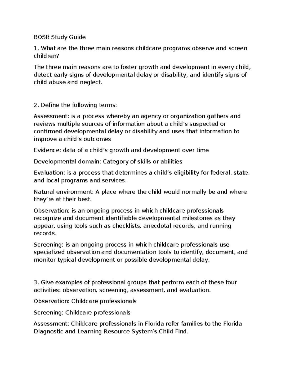 RNRF Participant Guide: Child Care Facility Rules & Regulations - Studocu