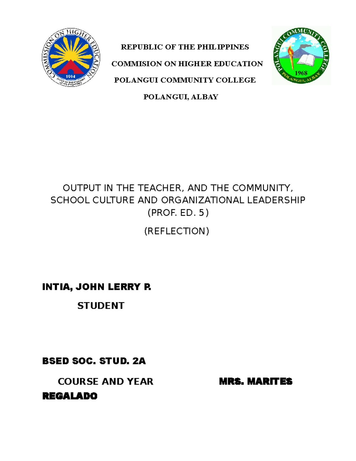 Reflection on Peace Education: A Pathway for Cultural Change - PROF ED ...