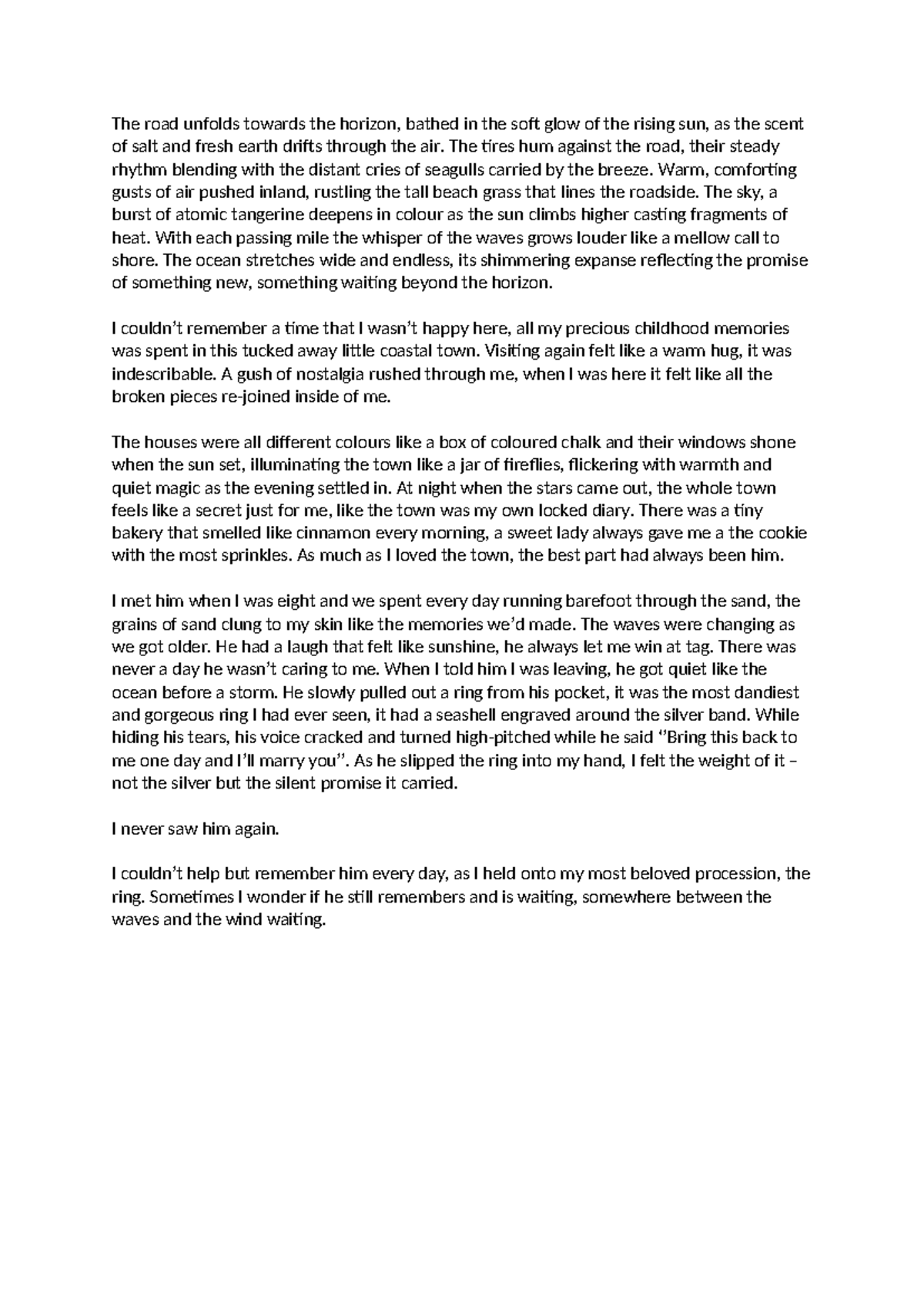 English lang practice - practise essay from a grade 8 student - The ...