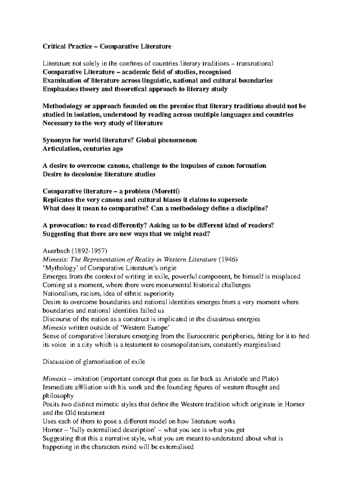 Critical Practice - Comparative Literature - Critical Practice ...