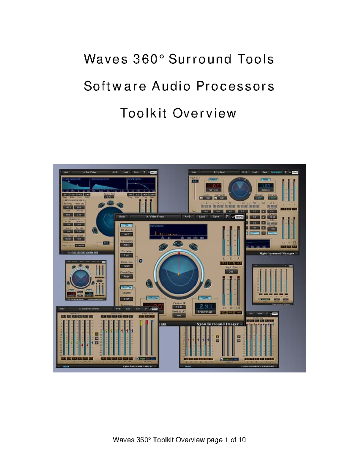 Waves 360 and audit - Waves 360° Surround Tools Software Audio ...