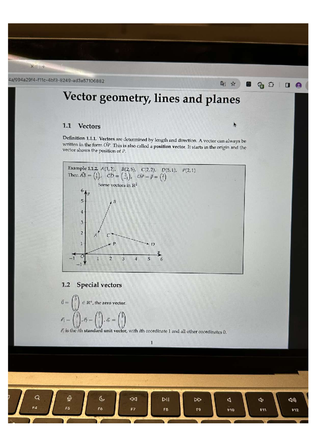 IMG 6162 compressed - Finance - Vector geometry, lines and planes 1 ...