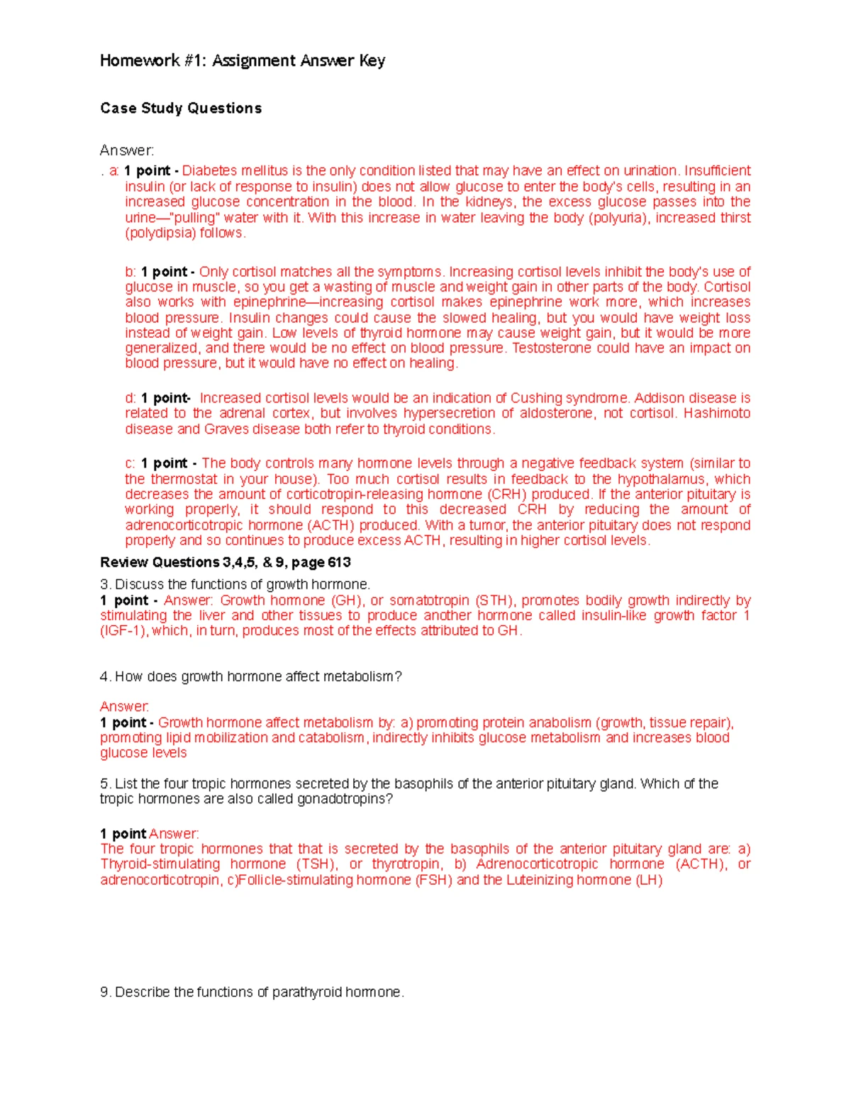 Cumulative final exam practice questions part II answer key for ...