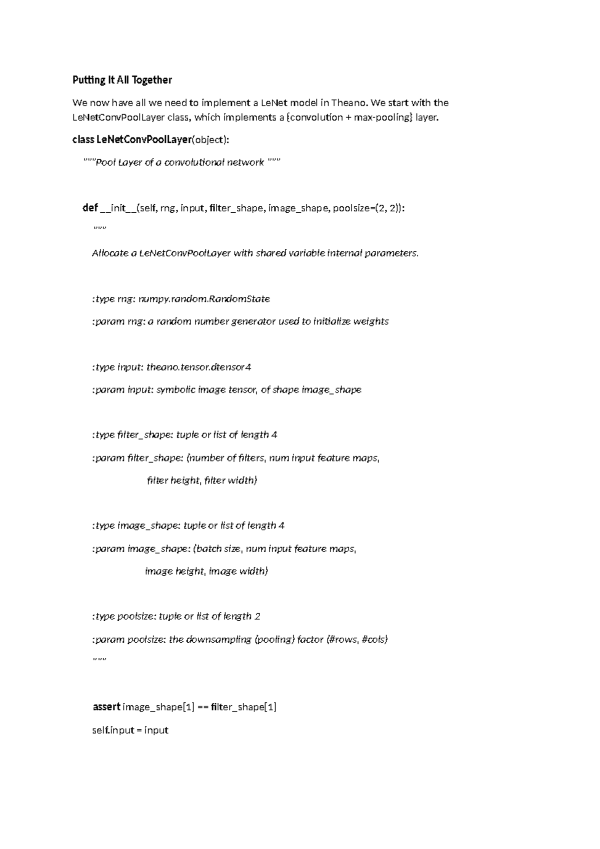 Implementing LeNet Model in Theano: A Comprehensive Guide - Studocu