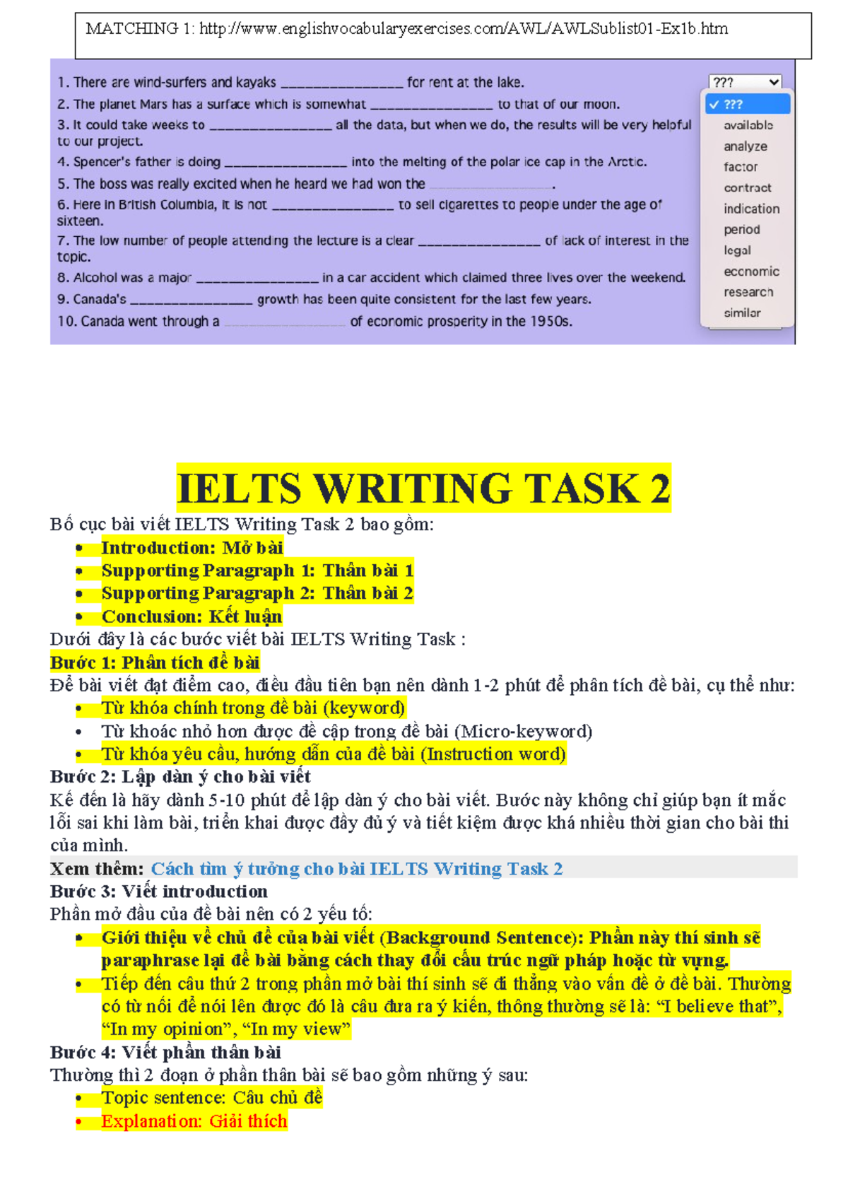 IELTS Writing Task 2: Structure and Tips for High Scores - Studocu
