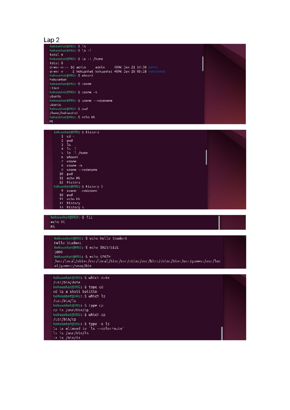 Lap 2 - Linux Command Line Basics and History - Studocu