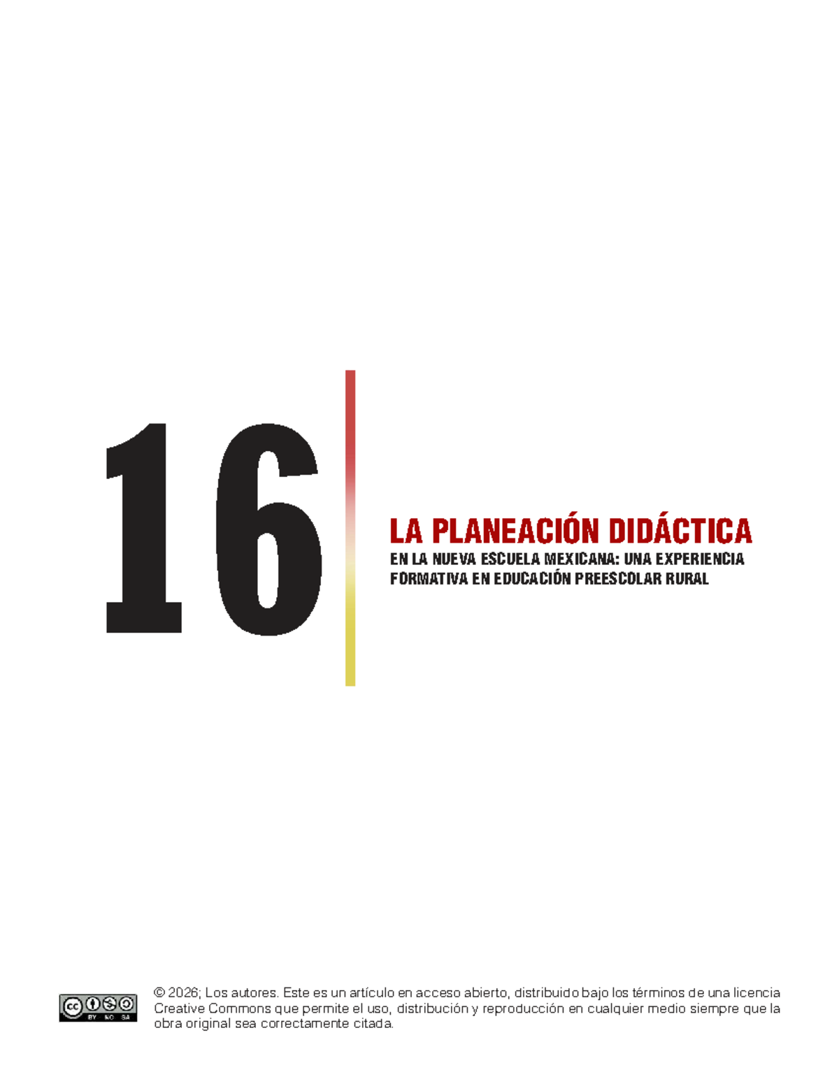 A16 - Planeación Didáctica en la Nueva Escuela Mexicana: Un Estudio en Educación - Document Preview