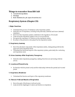 Comprehensive Overview of the Respiratory System - Course Code: BIO 101 ...