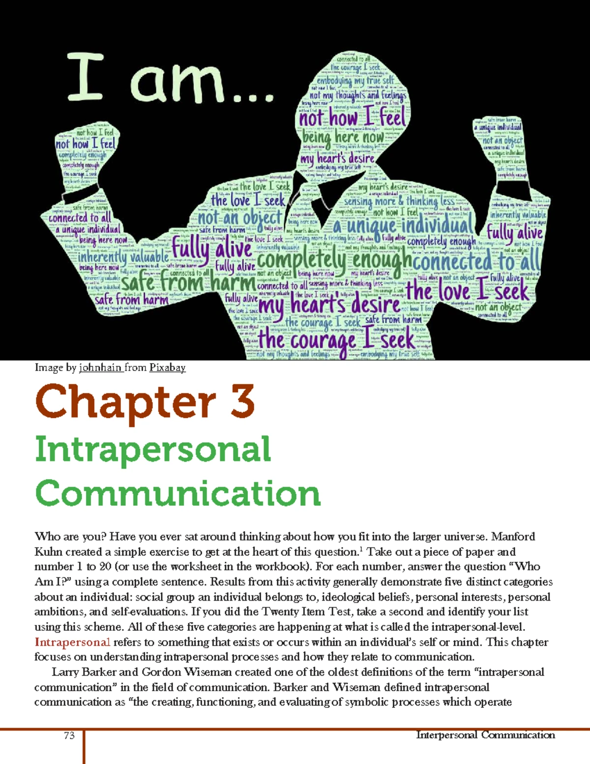 Final Exam Study Guide for BIO 101: Interpersonal Communication ...