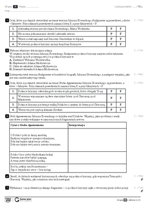 Sprawdzian Romantyzm Nowa Era Ponad Słowami Liceum www.studocu.com