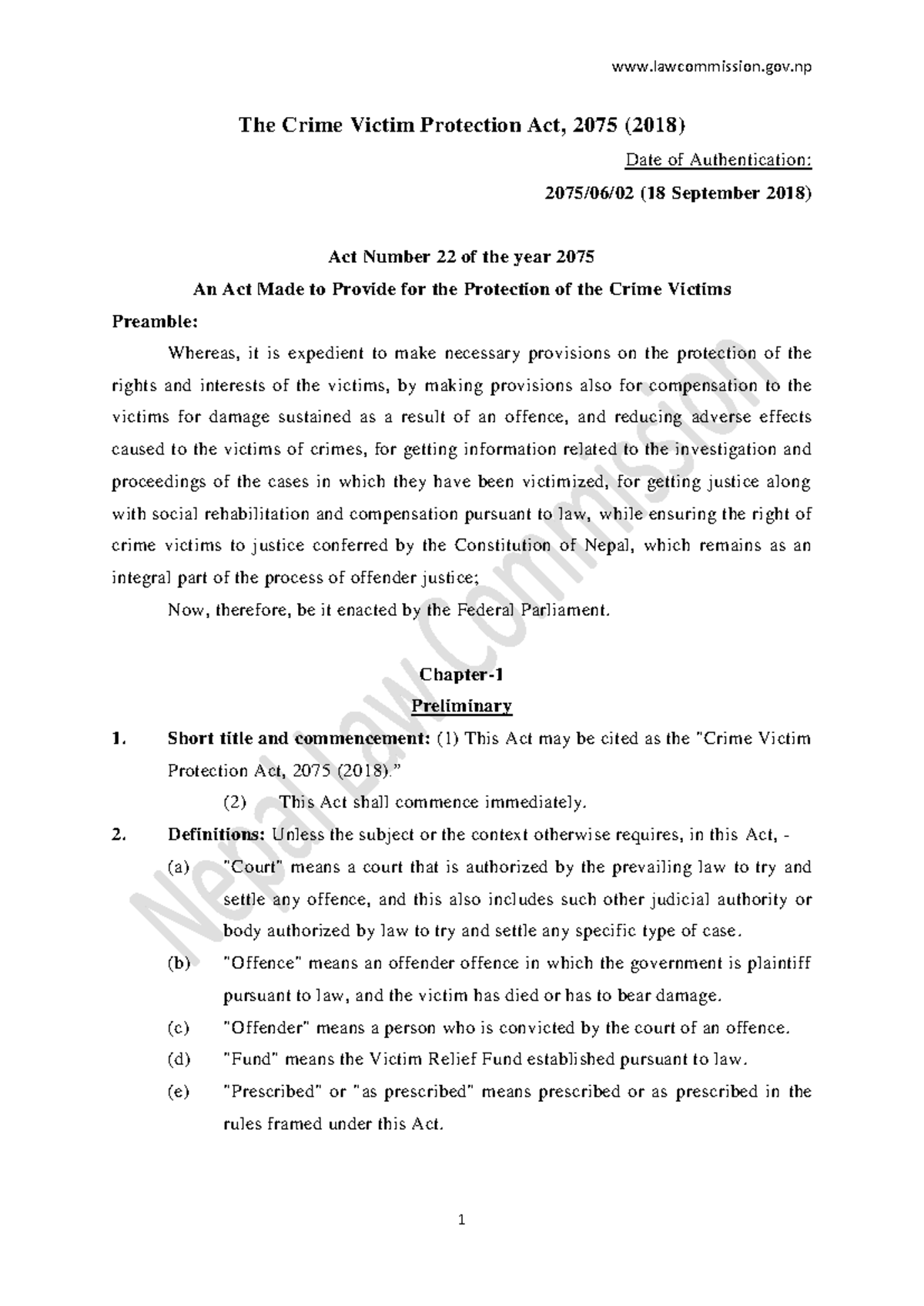 crime-victim-protection-act-2075-key-provisions-and-rights-studocu