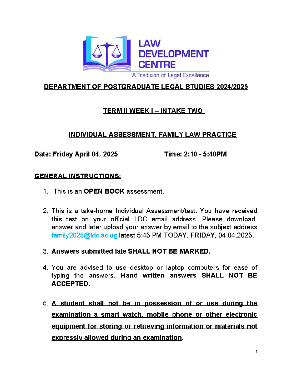 Module 3 IA - Family law practice individual assessment guidelines ...