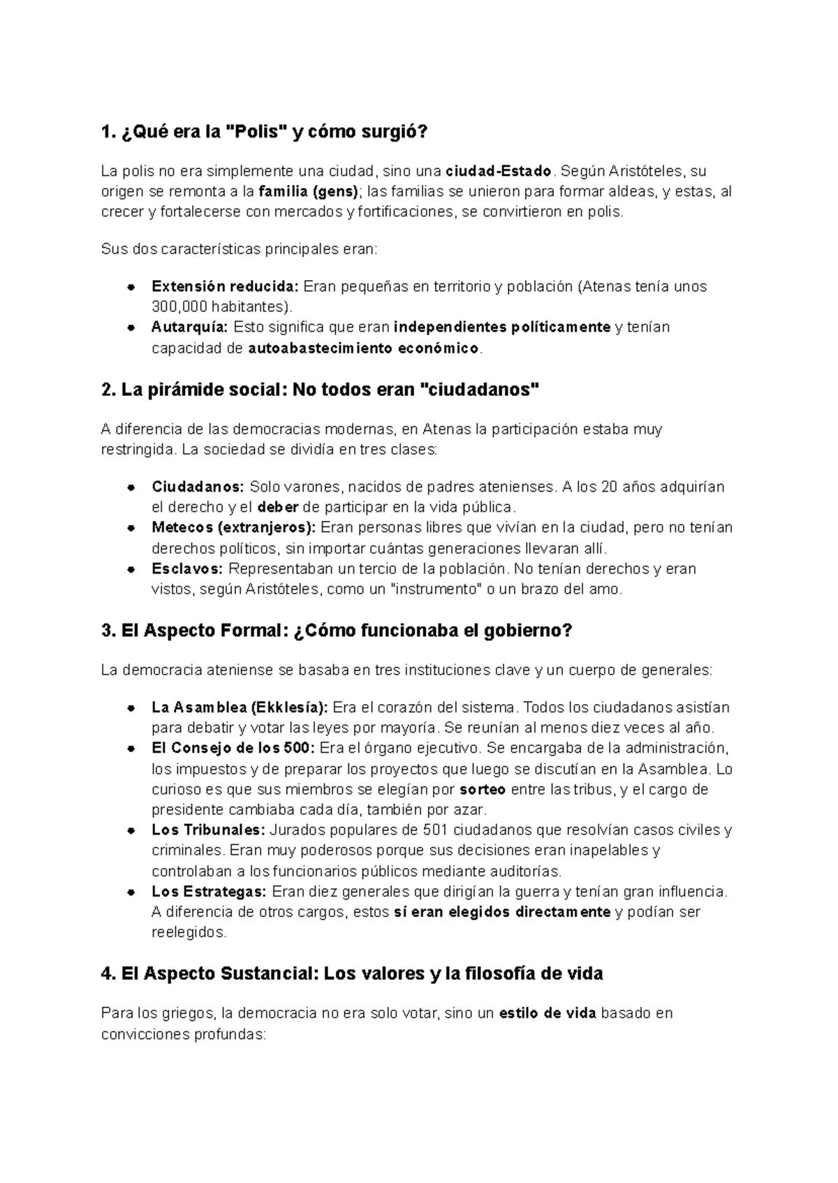 Resumen Módulo 2: La Democracia en la Antigua Atenas y su Filosofía ...
